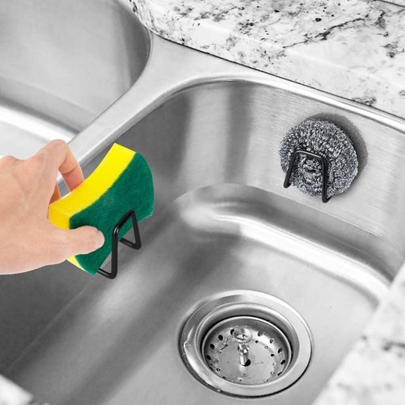 "Stainless Steel Sponge Holders for Kitchen Sink, Strong Adhesive Small Sponge - Picture 9 of 14
